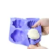 Flerfärgade bakplåtar 6 i 1 kakaformverktyg silikonbakning pudding gelé chokladformar