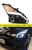 Alle LED-Kopflampe für Nissan GT-R Valenti LED-Scheinwerfer 2009–17 GTR DRL Blinker Fernlicht Angel Eye Projektorlinse