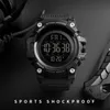 SKMEI Countdown Stopwatch Sport Watch Mens es Top Brand Luxury Men Wrist Waterproof LED Electronic Digital Male 220618