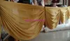 6 meter length wedding backdrop party decoration ice silk fabric drapery gold swag stage background drape curtain backdrop swags