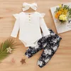 Ensembles de vêtements 3 pièces ensemble de vêtements pour bébé fille nés enfants tenues pour tout-petits vêtements pour bébés ensembles de vêtements vêtements