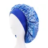 Soft Satin Bonnet For Women Chemo Cap Paisely Pattern Night Sleep Silky Hat Wide Elastic Band Hair Care Head Cover Wholesale