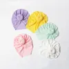 Baby Lace Embroidery Turban Baby Girls Indian Hat Baby Bandanas Donuts Turban Toddler Beanie Caps Kids Hair Accessories