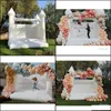 Outdoor Games Activiteiten Leisure Sport buitenshuis In opblaasbare bruiloft Bouncer White Bounce House Jum Bouncy Castle Drop Delivery 2021 DNWIW