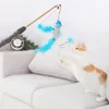 Funny Cat Stick Fish Shape Rod Rod Teaser Pet Toys for Cats Interactive Stick Cat Supplies Simulation Fish Toy290b