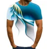 Summer Fashion 3D Printing T-Shirt Men's and Women's Fashion T-shirt rund hals kortärmad t-shirt/mönster L220704