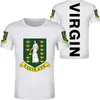 British Virgin Island T-Shirt P o Nation Black Flag DIY College-Kleidung Free Print Custom Jersey Casual Short 220615