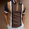 Polos Polos Summer Golf -shirts voor mannenstijl Korte mouwtoppen met rasper revers mode casual slanke trend goede kwaliteit kostuums's heren voor heren