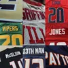 MIT Nieuwe seizoen American Football Custom Jersey All Stitched 32 Team Aangepaste Any Name Any Number Size S-5XL Mix Order Order Mens Womens Youth Kids