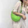 Borse da sera Borsa a tracolla in pelle PU tinta unita con tracolla per donna 2022 Borsa da donna piccola di design con tendenza femminile Borsa per ascella Eveni