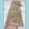 Ribbon Sewing Fabric Tools Baby Kids Maternity Pgc French Tle Sequins Lace Emroiderey African Mesh 2022 High Quality Material For Weddin