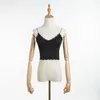 Summer crop tops for women bustier top corset lace cami top sexy backless cute tops women black crop top club outfits 220331