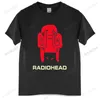 Aangekomen mannen t-shirt zomer Merk T-Shirt Mannen Mode Ronde Hals Radiohead Geheugenverlies T-shirt Regular Fit Zomer 220809