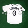 VIN 2008 Retro Evan Longoria Jersey 13 Карл Кроуфорд 15 Клифф Флойд 23 Карлос Пена 14 Дэвид Прайс 33 Джеймс Шилдс 18 Бен Зобрист Белый Винтаж