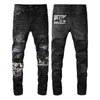 23SS Erkekler Sıkıntılı Yırtık Skinny Jeans Moda Mens Jean'in İnce Motosiklet Moto Biker Nedensel Erkek Denim Pantolon Hip Hop Erkekler Jeanss