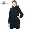 Chaqueta de abrigo largo GASMAN, abrigo de invierno para mujer, abrigo Parka cálido con capucha, chaqueta a prueba de viento de invierno para mujer de alta calidad 1820 201214