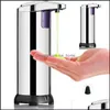 Distributeur de savon liquide Accessoires de salle de bain Bain Maison Jardin Cuisine Matic Dish Touchless Stainles Dhjvh