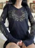 Rétro Fairycore Grunge Vêtements Graphique Imprimer Dark Academia Gothique T-shirts Chic Esthétique Des Années 2000 Slim Tenues Cuteandpsycho 220714