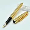 High quality Msk-163 Metal Ballpoint pen Black Resin Golden Silver Metal Stationery office school supplies Writing Smooth RollBall pen with Serial Number