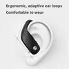 Bluetooth Ear Hook Hörlurar Trådlösa hörlurar Headset LED-skärm Sportspel Vattentät HIFI brusreducerande binaural hörlurspropp för smart mobiltelefon