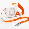 Dog Collars & Leashes Automatic Pet Leash With LED Lamp Out Of Walking Harness Puppy Seat Belt Chain Accessories