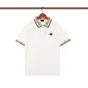Mens Stylist Polo Shirts Fashion Casual Short Sleeve Tops Man High Quality Black White Tees M-3XL