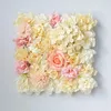 Dekorative Blumenkränze Pack Rose Blumenwand 30 cm x 30 cm Künstliche Hochzeitsdekoration Seide Hintergrund Panel Home Decor Geburtstag HintergrundD