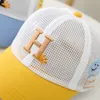 Été 3-8 ans bébé garçon fille casquette de Baseball pour enfants mode lettre H broderie chapeau enfants Hip Hop balle casquettes mignon chapeau