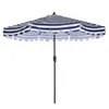 Stock US Outdoor Patio Umbrella de 9 pies Flap Mercado Table paraguas 8 costillas resistentes con botón Push Tilt and Cank W41921424