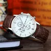 watch men classic multicolour select promotion quartz private label wristwatch leather strap watch5RU39UUR