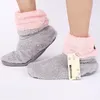 MnTrerm Winter Indoor Floor Shoes Home Slippers Warm Marry Shoes Plush Ball Flooring Slippers for Winte Gift Y201026