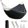 Thick Outdoor Hammock Cotton Adult Child Sleep Portable Hanging Bed Camping Beach Garden Single People Travel Swing Hammock 220606