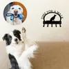 Duitse herder Zittijd voor een wandeling Sleutelrek Hondenriem Hanger Metal Wall Art