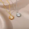 Hänge halsband oregelbundna bi för kvinnor rostfritt stål geometriskt halsband femme födelsedag punk smycken bijoux gåva 2022 hänge
