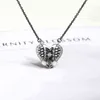 Necklaces Pendant 2021 Crystal Rose Gold Heart Women Corset Inspired Two Tone Design Necklace Gifts2013