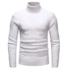 Men's Sweaters Men Winter Keep Warm Bottom Sweater High Neck Pullover Long Sleeve Solid Color Casual Basic Knitted Top SweatersMen's