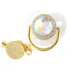 Fopspenen Strass Gouden Baby Fopspeen En Clips BPA Siliconen Baby Tepel Goud Bling Geboren Dummy FopspeenFopspenen2883491