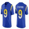 9 Matthew Stafford football jersey 99 Aaron Donald Cooper Kupp Jerseys 5 Jalen Ramsey 3 Odell Beckham Jr. Allen Robinson II White Blue Jersey Stitched shirts