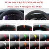 Steering Wheel Covers Customized Car Cover Anti-Slip Cowhide Auto Interior Accessories For 330i 540i 525i 530i 330Ci E46 M3 E39Steering Cove