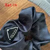Classic Black Hair Ties High Elastic Designer Rubber Bands Triangle Badge Ponytail Holder Hair Ring Simple Hairs Rope
