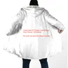 Felpa con cappuccio stampata 3D personalizzata fai-da-te lungo borsone soprabito coperta con cappuccio mantello giacca spessa cotone cashmere pile 220704