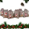 Gift Wrap 5Pcs/Set Sweet Storage Bag Durable Vintage Christmas Treat Candy Pouch No Burr Dust Proof Goodies BagGift GiftGift