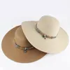 2022 nouveau été dames en plein air voyage chapeau de soleil Panama Style doux chapeau de paille mode dôme plage chapeau Protection UV grand bord