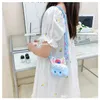 Fashion kids cartoon change purse Cute baby boys girls bunny ear bowknot princess one shoulder bag children silicone bag mini zero wallets F1282