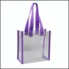 Packing Bags Office School Business Industrial Clear Pvc Cosmetic Bag Handbags Gift Packaging Plastic Travel 5 Color 4 Size For Choose Dro