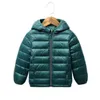 Jackets para crianças bebês 2020 Autumn Winter Boys meninas quentes casaco leve infantil 2-7 y Toddler Roupas infantis J220718