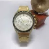 Watches Wrist Luxury Designer Titta på mäns affär Casual rostfritt stål Kronograf Perpetual Calendar