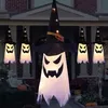 2022 Snabb halloween ledde blinkande lätta hattar som hänger spöke Halloween festklädning glödande trollkarlhatt lampa skräck rekvisita för hem bar dekoration f0817