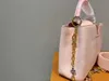 TZ Tote's Tote's Pure Leather Handbag Designer Brand Pink Capucinesbb Tempérament grand tempérament grande capacité First Caler Cow Hide Sac à épaule de haute qualité Sacs de messager