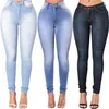 Vintage Women Jeans Slim Fit High Waist Denim Pencil Pants Bootcut Winter Pullon Skinny Jeans Blue 220701